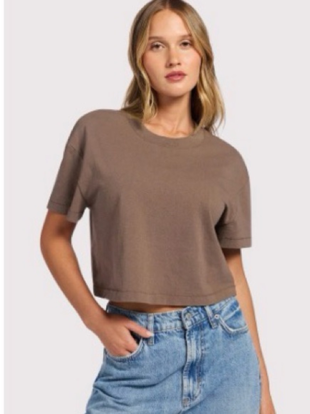 Nuuds Vintage Cotton Cropped Tee - Size M - NEW IN BAG